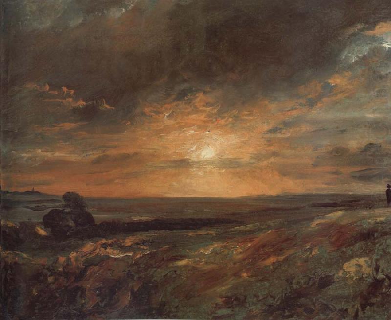 Hampsted Heath,looking towards Harrow at sunset 9August 1823, John Constable